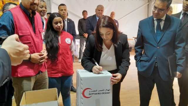 وزيرة القطاع التطوعي بمالطا تشيد بجهود الهلال الأحمر المصري في دعم غزة