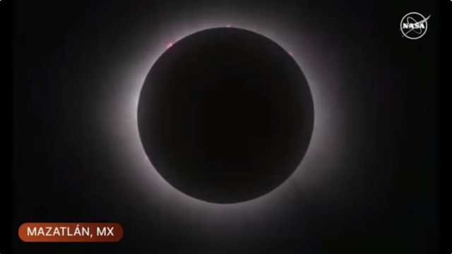 «ناسا» تنشر مقطع فيديو مذهل يوثق لحظة كسوف الشمس الكلي من الفضاء