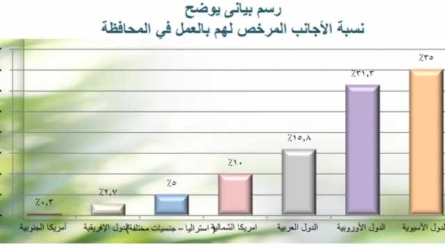 «القاهرة»: 4 آلاف أجنبي مرخص لهم بالعمل في المحافظة خلال عام