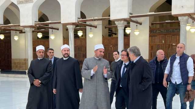 الرئيس التركي السابق عبد الله جول يزور الجامع الأزهر