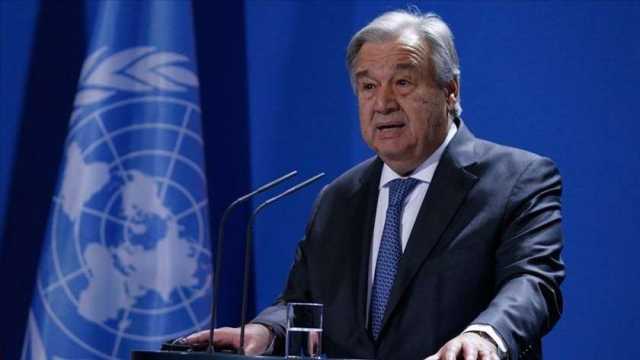 الأمين العام للأمم المتحدة: أتضامن مع معاناة شعب غزة وإنشاء دولة فلسطينية