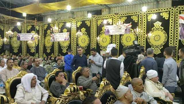 انطلاق مؤتمر القبائل العربية لدعم المرشح الرئاسي عبد الفتاح السيسي في الإسماعيلية