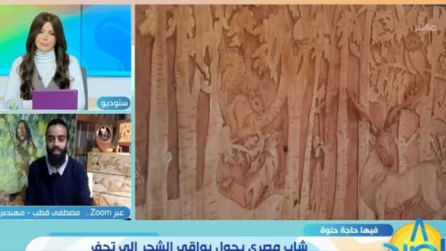 تحف فنية من بقايا الأشجار.. قصة إبداع مهندس مصري في أمريكا الجنوبية