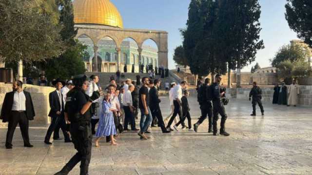 مستوطنون إسرائيليون يقتحمون باحات المسجد الأقصى وينفذون جولات استفزازية