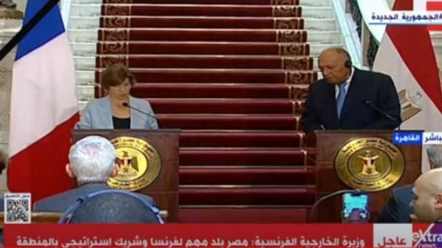 سامح شكري: مصر تتطلع لزيارة الرئيس الفرنسي إيمانويل ماكرون إلى القاهرة