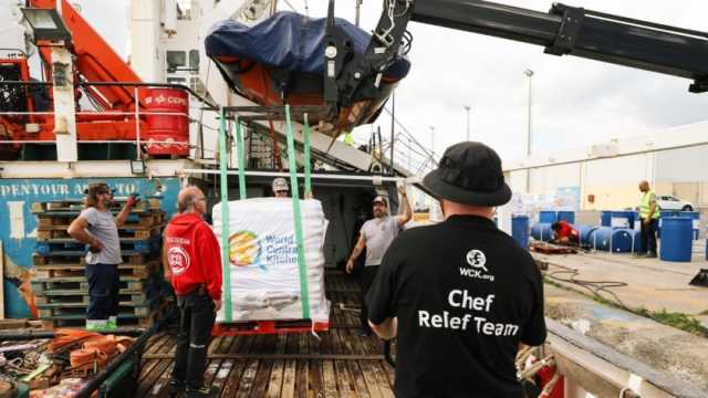 سفينة المساعدات الإنسانية تنطلق إلى غزة (فيديو)