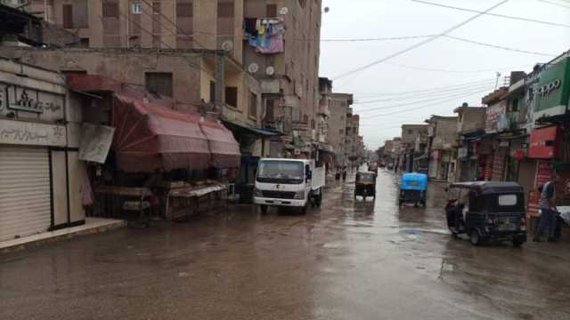 سقوط أمطار خفيفة على كفر الشيخ واستمرار توقف حركة الملاحة في البرلس