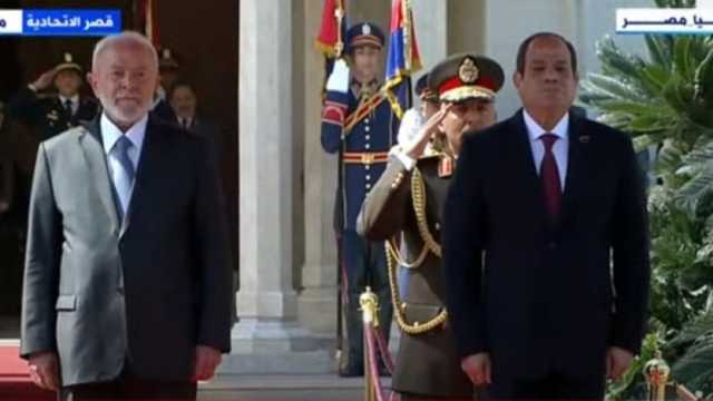 مراسم استقبال رسمية للرئيس البرازيلي لولا دا سيلفا في قصر الاتحادية