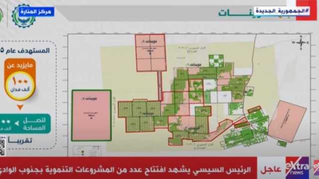 اللواء توفيق سامي: زراعة 240 ألف فدان في العوينات حتى الآن