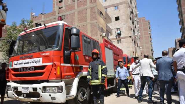السيطرة على حريق 6 طوابق بسبب ماس كهربائي في عقار بمدينة نصر