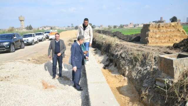 محافظ الغربية يتابع تنفيذ أعمال رصف محور طريق المعامل في طنطا