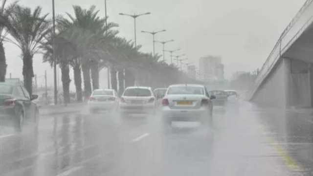 أمطار غزيرة تضرب سواحل ومدن كفر الشيخ