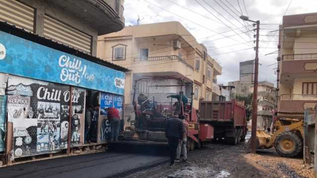 رصف المنطقة الغربية في مدينة بلطيم بتكلفة 3.3 مليون جنيه