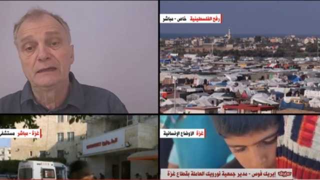 مدير جمعية نورويك الإنسانية: مستشفيات غزة تحولت إلى ملاجئ