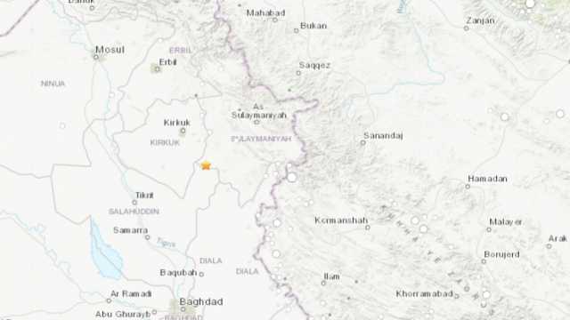 تفاصيل 3 هزات أرضية ضربت العراق فجر اليوم.. أعلاها بلغت قوتها 4.7 درجة