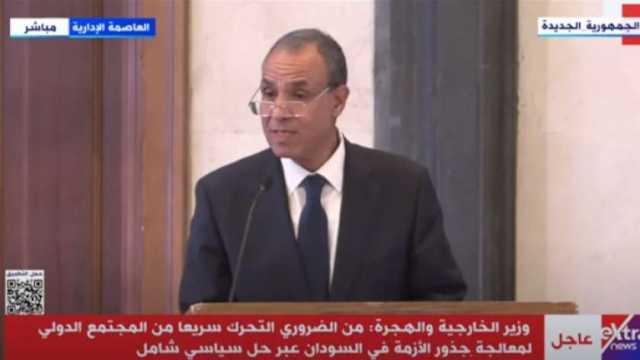 وزير الخارجية: مصر مستمرة في مساعيها لوقف نزيف الدم السوداني الغالي