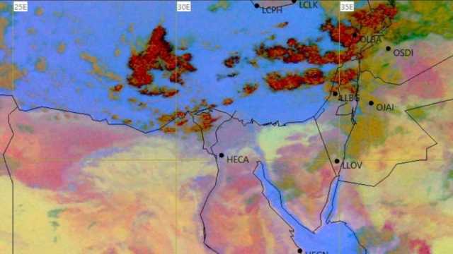 حالة الطقس اليوم على القاهرة والسواحل الشمالية: سحب وأمطار خفيفة