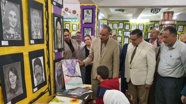 افتتاح معرض التربية الفنية للطلاب المبدعين في مدارس المنوفية