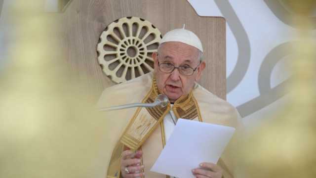 البابا فرانسيس عن أحداث غزة: الأسلحة لن تجلب السلام والصراع يجب ألا يتسع
