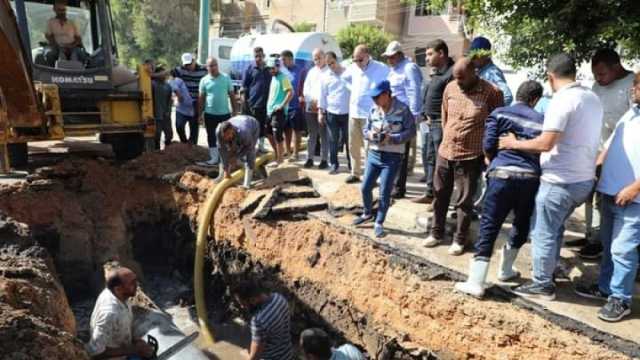 محافظ المنيا يوجه بسرعة إصلاح العطل المتسبب في انقطاع المياه بحي شمال