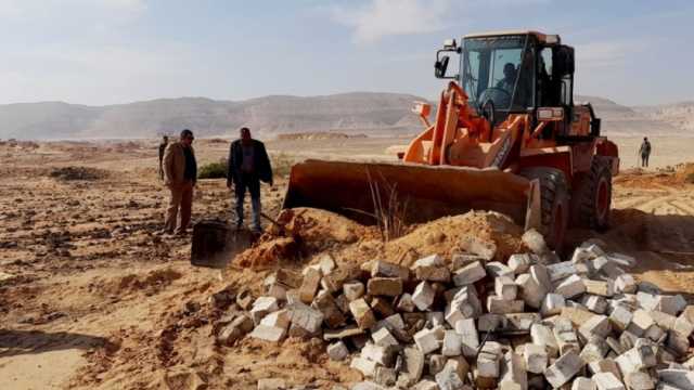 إزالة 3 مبان مخالفة في سوهاج خارج الحيز العمراني وتحرير محاضر للمخالفين