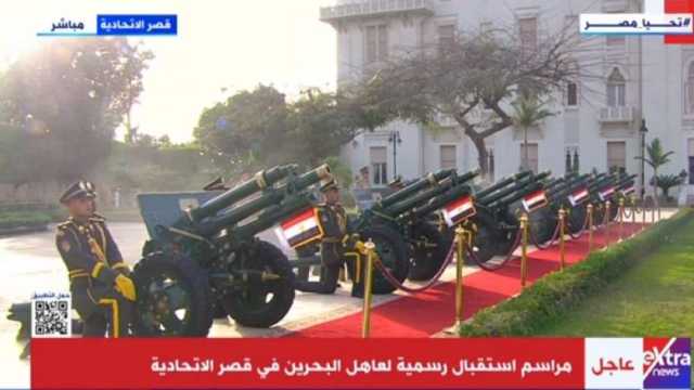بث مباشر.. مراسم استقبال رسمية لملك البحرين في قصر الاتحادية