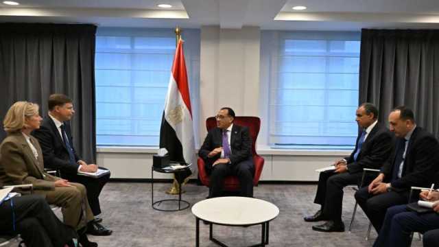 رئيس الوزراء: تعزيز وتقوية علاقة الشراكة بين مصر والاتحاد الأوروبي