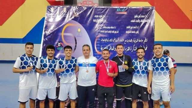 منتخب جامعة طنطا للكرة الخماسية يحصد برونزية دوري الجامعات المصرية