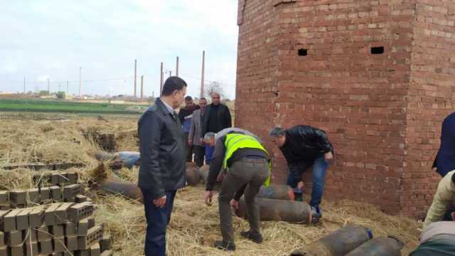 ضبط 115 أسطوانة غاز داخل مصانع طوب في مركز كوم حمادة بالبحيرة