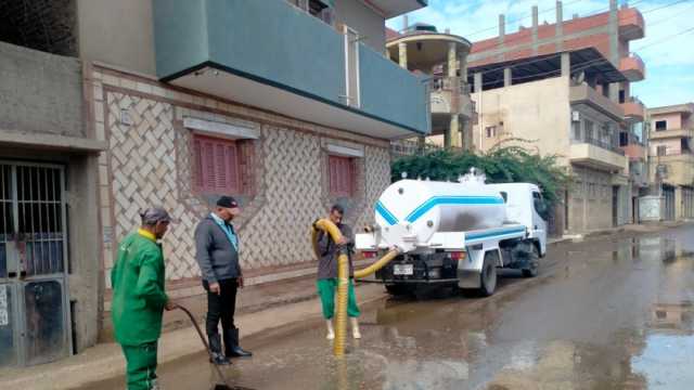 محافظ المنوفية: انتشار سيارات شفط تجمعات الأمطار في الشوارع