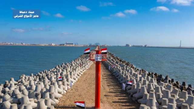 ميناء دمياط يستقبل 10 سفن ويصدر 18 ألف طن بضائع عامة