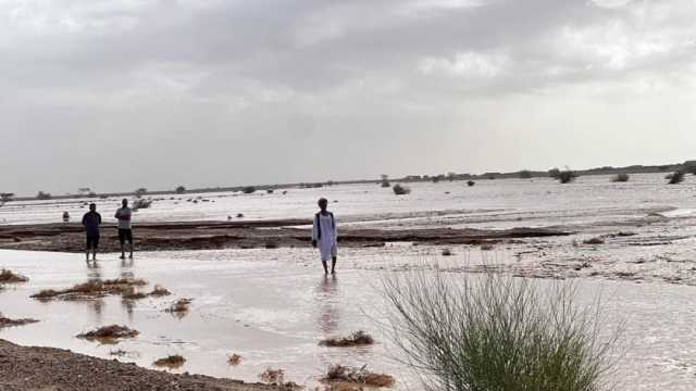 أمطار غزيرة وسيول تضرب الوادي الجديد.. وفريق الأزمات يتحرك