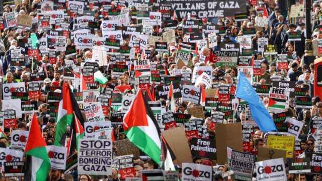 مسيرة مؤيدة للفلسطينيين على هامش فعاليات مهرجان صندانس في أمريكا