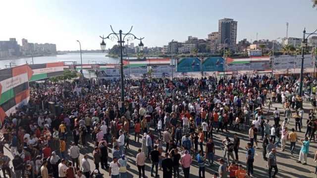 الآلاف يشاركون بمظاهرات اليوم لدعم فلسطين في دمياط.. القدس عربية