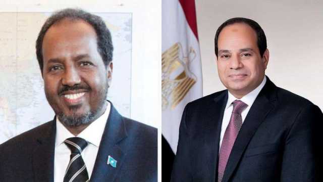 السيسي ونظيره الصومالي يرحبان بإطلاق خط طيران مباشر بين القاهرة ومقديشيو