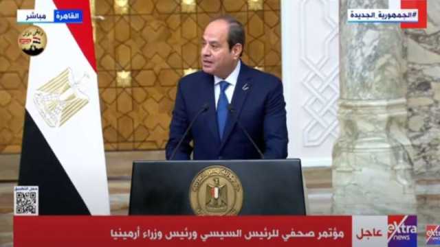 الرئيس السيسي: مصر تبذل جهودا لتحقيق وقف إطلاق النار الفوري في غزة