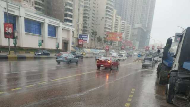 سقوط أمطار على الإسكندرية لليوم الثاني على التوالي (صور)