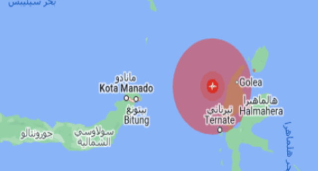 زلزال عنيف بقوة 6.2 درجة يضرب قبالة سواحل إندونيسيا
