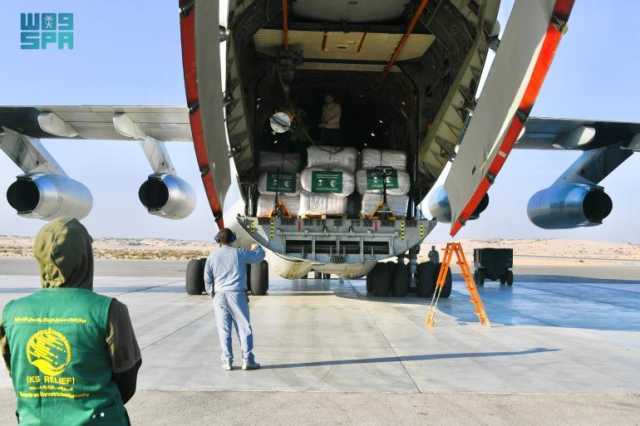 وصول الطائرة الإغاثية السعودية الـ 33 لإغاثة الشعب الفلسطيني