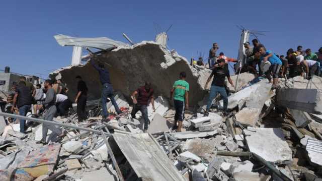 استشهاد 22 فلسطينيًا جراء قصف إسرائيلي على مدينة رفح جنوب قطاع غزة