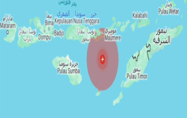 زلزال مدمر بقوة 6.1 درجة يضرب إقليم نوسا تينجارا الشرقي بإندونيسيا