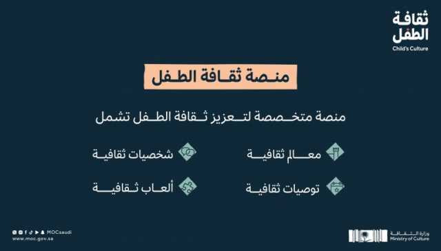 لإثراء ثقافتهم وتنمية مواهبهم.. “الثقافة” تطلق “منصة ثقافة الطفل” للأطفال واليافعين