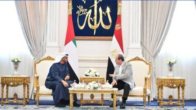 «السيسي» و«بن زايد» يبحثان التطورات الإقليمية والدولية وتطابق رؤى القاهرة وأبوظبي