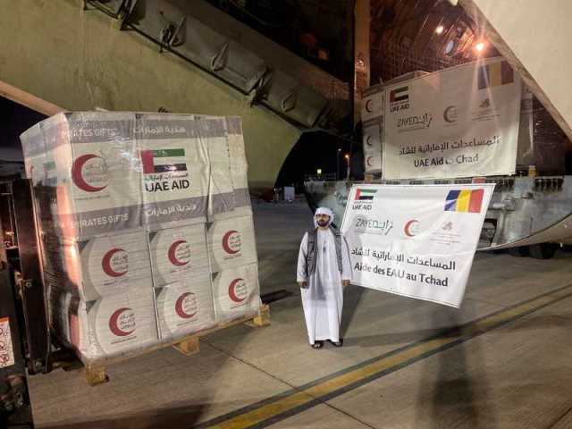 مساعدات إنسانية من الإمارات للسودانيين اللآجئين بتشاد