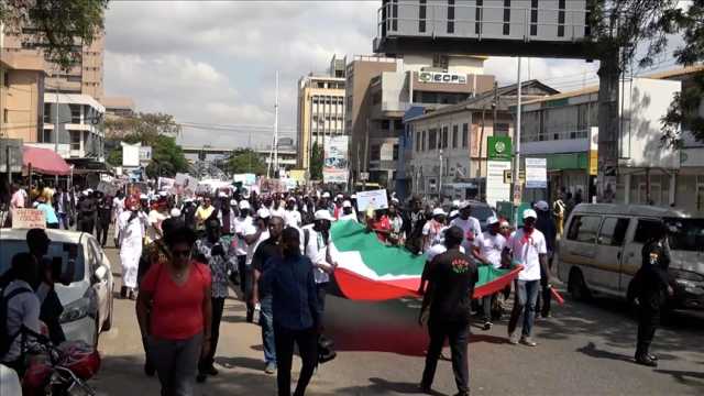 تظاهرة في العاصمة الغانية داعمة لفلسطين