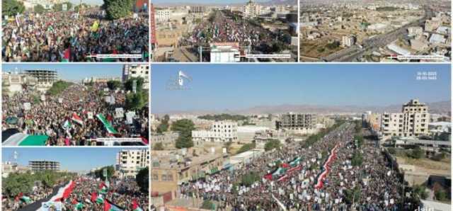 “جمعة غضب” كبرى تشهدها العاصمة صنعاء تضامنا مع غزة