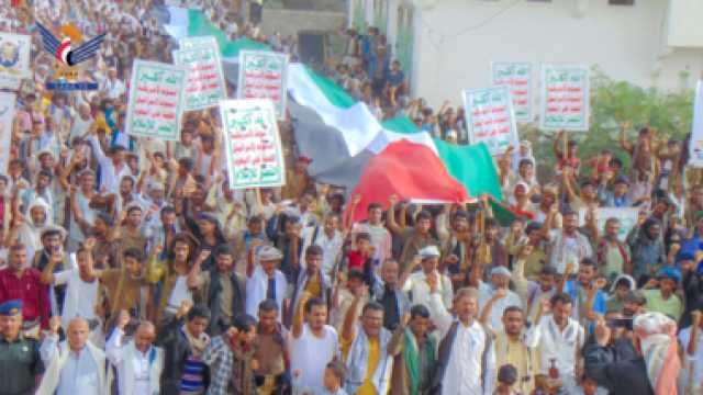 مسيرات جماهيرية كبرى في الحديدة لنصرة غزة