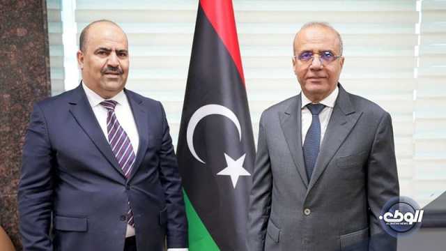 “اللافي” يبحث مع “السفير الجزائري” تطورات المشهد السياسي في ليبيا