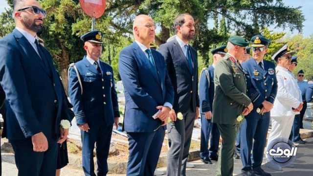 السفارة الليبية بأثينا تشارك بتشييع أفراد فرق الإنقاذ الذين قضوا بدرنة