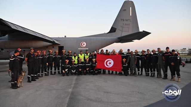 فريق الانقاذ التونسي يعود الى بلاده بعد انتهاء مُهمّته في ليبيا
